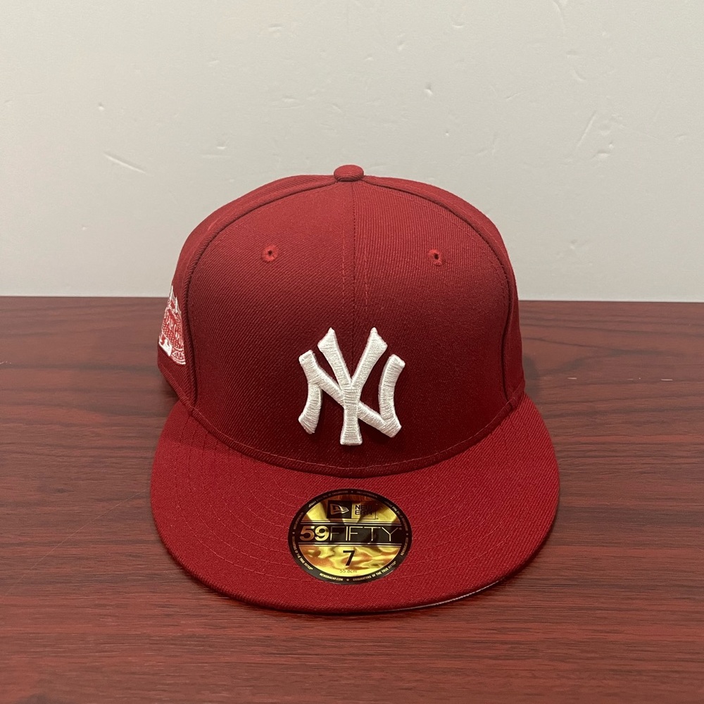 New Era, 59Fifty Fitted Hat, New York Yankees, Burgundy & White
